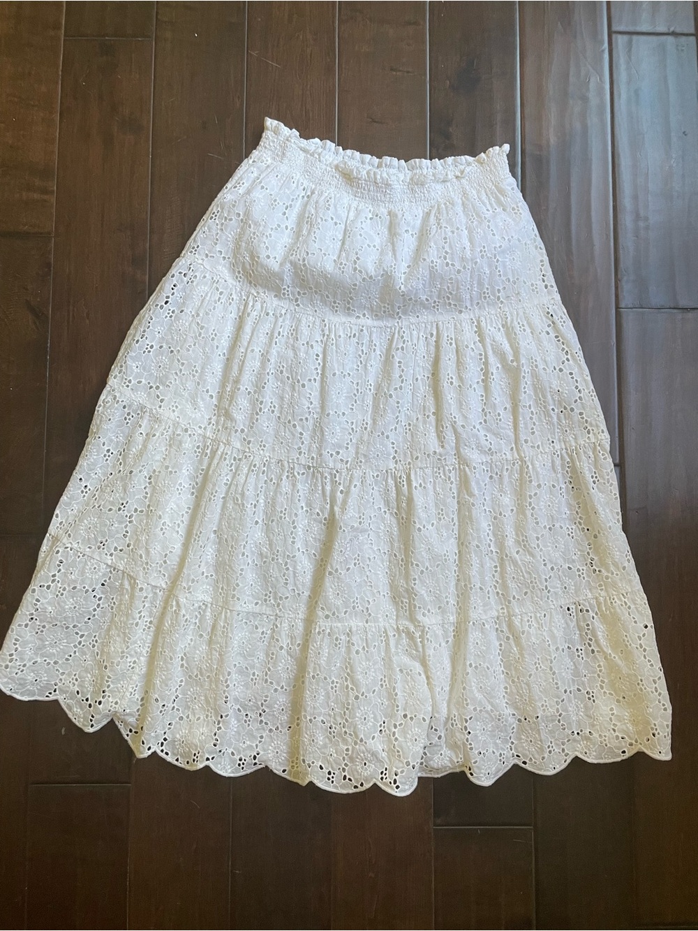 Tory Burch White Maxi Skirt